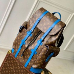Migliore Repliche Zaino Louis Vuitton Christopher MM Zaino Monogram Macassar Canvas M46813 Economiche Outlet Online