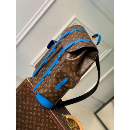 Migliore Repliche Zaino Louis Vuitton Christopher MM Zaino Monogram Macassar Canvas M46813 Economiche Outlet Online