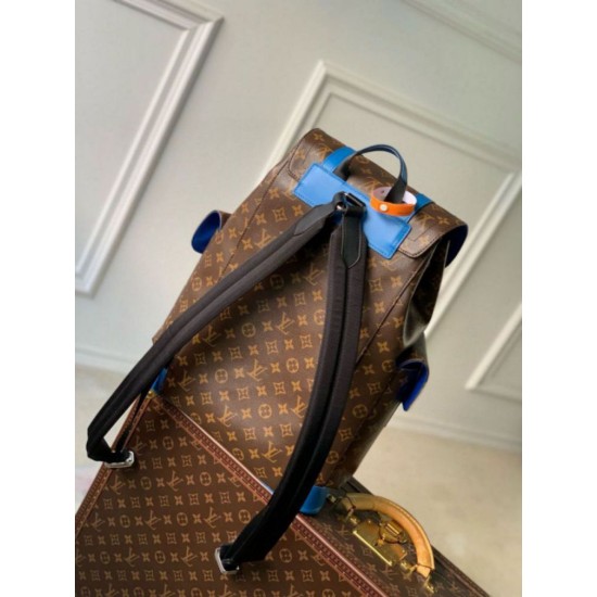 Migliore Repliche Zaino Louis Vuitton Christopher MM Zaino Monogram Macassar Canvas M46813 Economiche Outlet Online