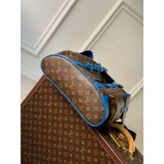 Migliore Repliche Zaino Louis Vuitton Christopher MM Zaino Monogram Macassar Canvas M46813 Economiche Outlet Online