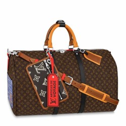 Miglior Falso Louis Vuitton Keepall Bandouliere 50 Borsa Patchwork M56855 Economiche Premium