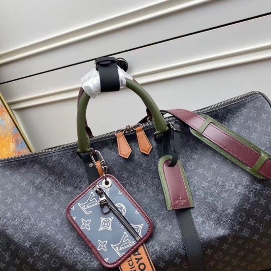 Louis Vuitton Keepall Bandouliere 50 Borsa Patchwork M56856 Replica originale di alta qualità Migliore Repliche Louis Vuitton Keepall Bandouliere 50 Borsa Patchwork M56856 Economiche Outlet Online