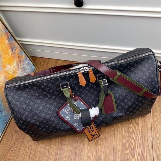 Louis Vuitton Keepall Bandouliere 50 Borsa Patchwork M56856 Replica originale di alta qualità Migliore Repliche Louis Vuitton Keepall Bandouliere 50 Borsa Patchwork M56856 Economiche Outlet Online