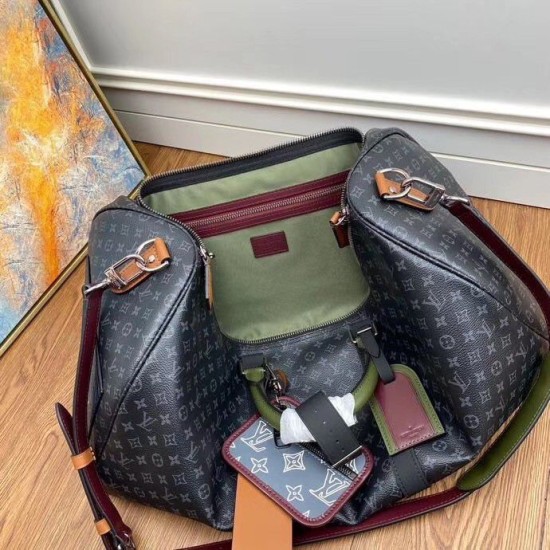 Louis Vuitton Keepall Bandouliere 50 Borsa Patchwork M56856 Replica originale di alta qualità Migliore Repliche Louis Vuitton Keepall Bandouliere 50 Borsa Patchwork M56856 Economiche Outlet Online