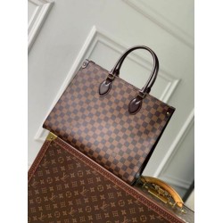 Miglior Falso Borsa Louis Vuitton OnTheGo MM Damier Ebene Tela N00065 Economiche Premium