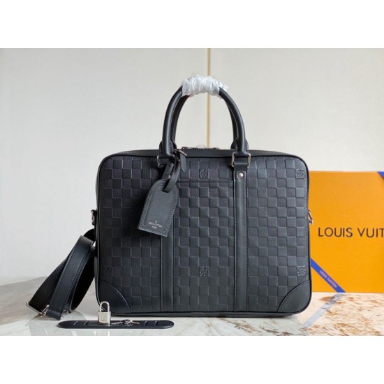 Perfette Qualità Repliche Louis Vuitton Porte Documents Voyage PM Damier Infini N40444 Imitazione