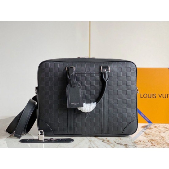 Perfette Qualità Repliche Louis Vuitton Porte Documents Voyage PM Damier Infini N40444 Imitazione