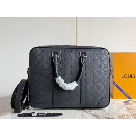 Perfette Qualità Repliche Louis Vuitton Porte Documents Voyage PM Damier Infini N40444 Imitazione