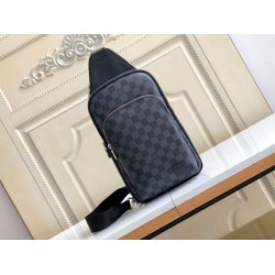 Borsa a tracolla Louis Vuitton Avenue Damier Graphite Canvas N45302 Replica originale di alta qualità Replica perfetta Borsa a tracolla Louis Vuitton Avenue Damier Graphite Canvas N45302 Imitazione Outlet Online