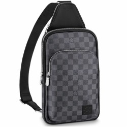 Replica perfetta Borsa a tracolla Louis Vuitton Avenue Damier Graphite Canvas N45302 Imitazione Outlet Online