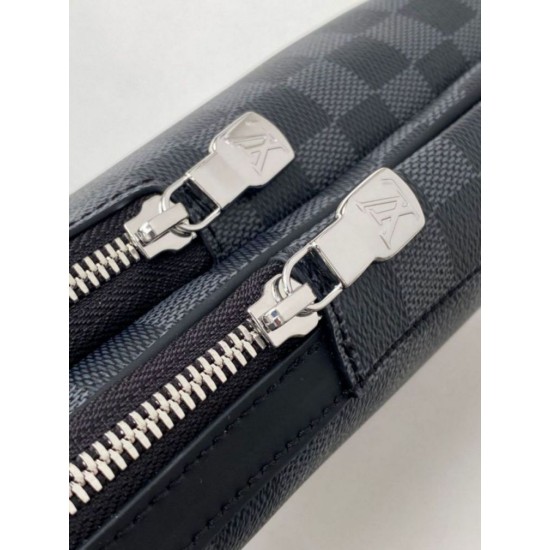 Replica perfetta Borsa a tracolla Louis Vuitton Avenue Damier Graphite Canvas N45302 Imitazione Outlet Online