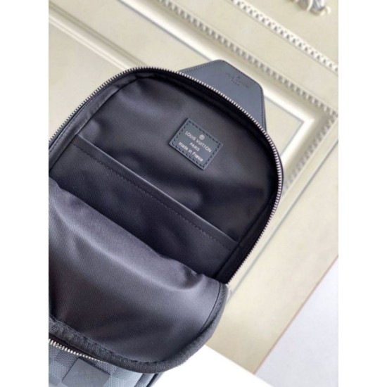Replica perfetta Borsa a tracolla Louis Vuitton Avenue Damier Graphite Canvas N45302 Imitazione Outlet Online