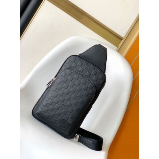 Perfette Qualità Repliche Borsa a tracolla Louis Vuitton Avenue NM Damier Infini N45303 Imitazione