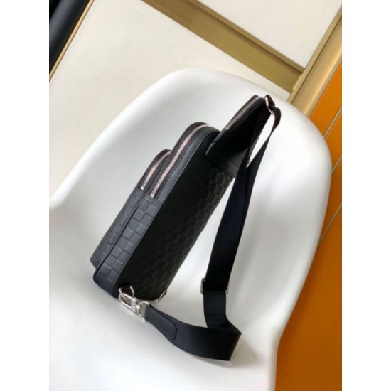 Perfette Qualità Repliche Borsa a tracolla Louis Vuitton Avenue NM Damier Infini N45303 Imitazione