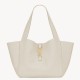 Replica perfetta YSL Saint Laurent LE 5 A 7 Borsa Tote Bea Bianca Granulata Imitazione Outlet Online
