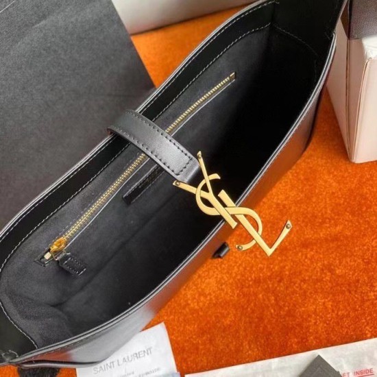 Migliore Repliche YSL Saint Laurent Le 5 à 7 Borsa Hobo Nera Economiche Outlet Online