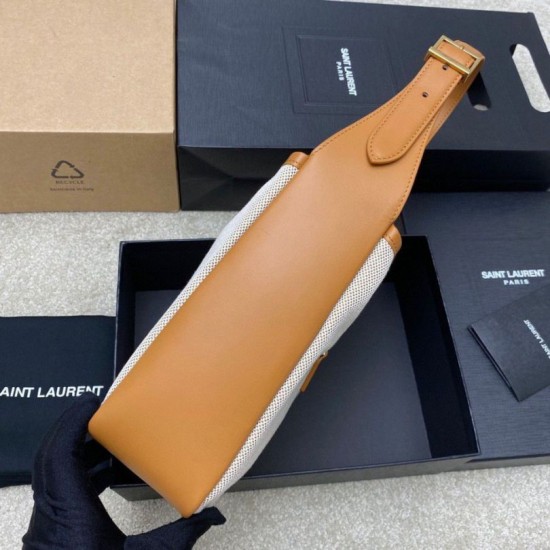 Replica perfetta YSL Saint Laurent Le 5 À 7 Borsa A Tracolla Piccola Tela e Imitazione Outlet Online