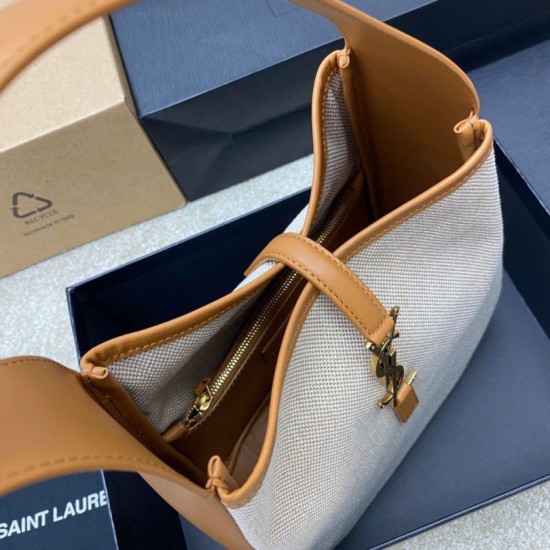 Replica perfetta YSL Saint Laurent Le 5 À 7 Borsa A Tracolla Piccola Tela e Imitazione Outlet Online