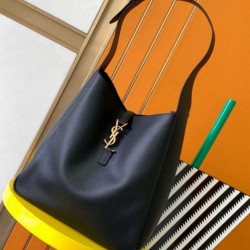 Replica perfetta YSL Saint Laurent Le 5 À 7 Borsa A Tracolla Grande Morbida Nera Imitazione Outlet Online