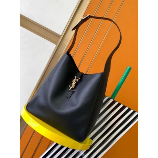 Replica perfetta YSL Saint Laurent Le 5 À 7 Borsa A Tracolla Grande Morbida Nera Imitazione Outlet Online