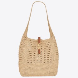 Miglior Falso YSL Saint Laurent Le 5 A 7 Borsa Tote Media Raffia Naturale Economiche Premium