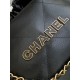 Repliche Borsa Grande Chanel 22 Pelle di Vitello Lucida AS3260 Nera Imitazioni False Online