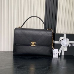 Repliche Borsa Maxi Flap Chanel Con Manico Superiore AS5543 Nera Imitazioni False Online