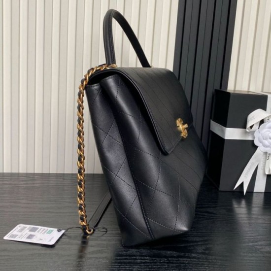 Repliche Borsa Maxi Flap Chanel Con Manico Superiore AS5543 Nera Imitazioni False Online