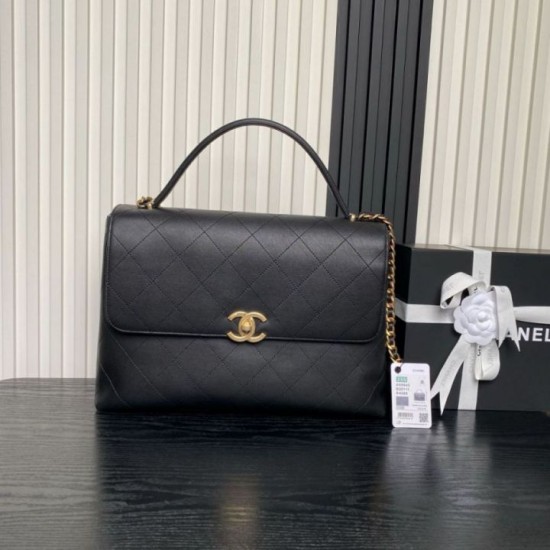 Repliche Borsa Maxi Flap Chanel Con Manico Superiore AS5543 Nera Imitazioni False Online