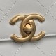 Repliche Borsa Maxi Flap Chanel Con Manico Superiore AS5543 Bianca Imitazioni False Online