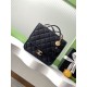 Repliche Zaino Vintage Chanel 25B Pelle di Vitello Granata AS5715 Nero Imitazioni False Online