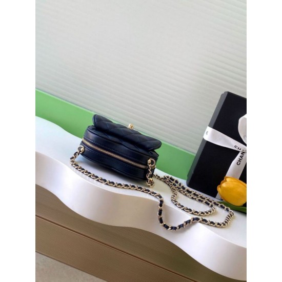 Repliche Borsa a Mano Chanel con Catena a Forma di Cuore AP2784 Nera Imitazioni False Online