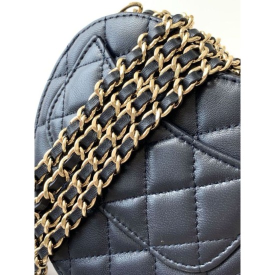 Repliche Borsa a Mano Chanel con Catena a Forma di Cuore AP2784 Nera Imitazioni False Online