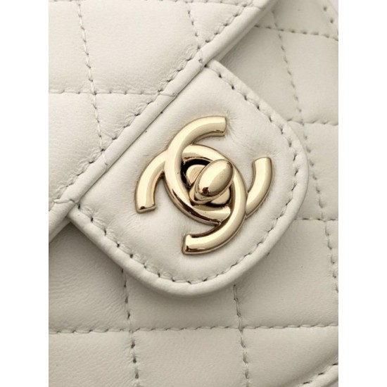 Repliche Borsa a Mano Chanel con Catena a Forma di Cuore AP2784 Bianca Imitazioni False Online