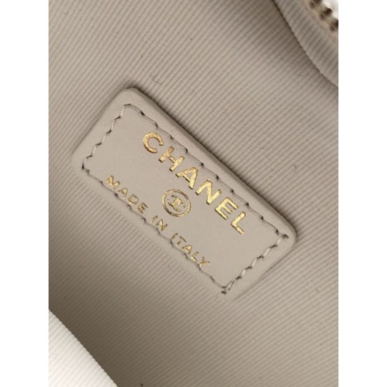 Repliche Borsa a Mano Chanel con Catena a Forma di Cuore AP2784 Bianca Imitazioni False Online
