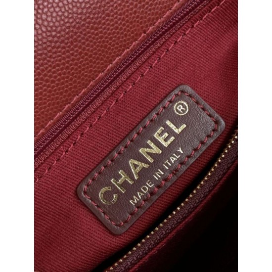 Repliche Borsa a Mano Chanel con Manico Superiore AS2215 Rosso Imitazioni False Online
