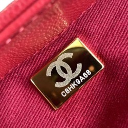 Repliche Borsa a Mano Chanel con Manico Superiore AS2215 Rosso Imitazioni False Online