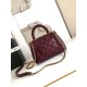Repliche Borsa Chanel con patta e manico superiore AS2215 Borgogna Imitazioni False Online