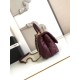 Repliche Borsa Chanel con patta e manico superiore AS2215 Borgogna Imitazioni False Online