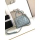 Repliche Borsa Chanel con patta e manico superiore AS2215 Azzurro Imitazioni False Online