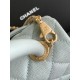 Repliche Borsa Chanel con patta e manico superiore AS2215 Azzurro Imitazioni False Online