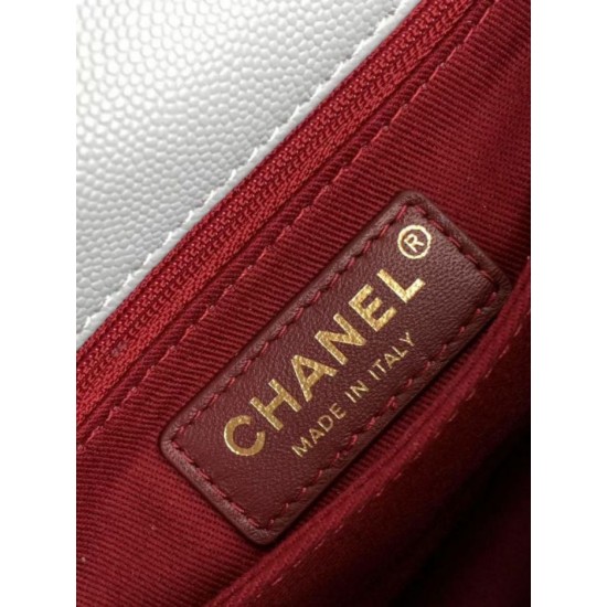 Repliche Borsa Chanel con patta e manico superiore AS2215 Azzurro Imitazioni False Online