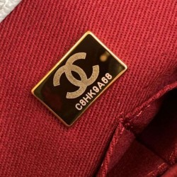Repliche Borsa Chanel con patta e manico superiore AS2215 Azzurro Imitazioni False Online