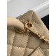 Repliche Borsa Chanel con patta e manico superiore AS2215 Albicocca Imitazioni False Online