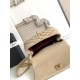 Repliche Borsa Chanel con patta e manico superiore AS2215 Albicocca Imitazioni False Online