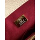 Repliche Borsa Chanel con patta e manico superiore AS2215 Albicocca Imitazioni False Online