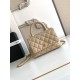 Repliche Borsa Chanel con patta e manico superiore AS2215 Albicocca Imitazioni False Online
