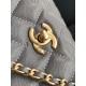 Repliche Borsa Chanel con patta e manico superiore AS2215 Grigio Imitazioni False Online