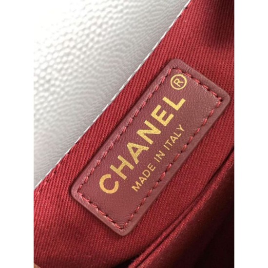 Repliche Borsa Chanel con patta e manico superiore AS2215 Grigio Imitazioni False Online