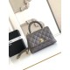 Repliche Borsa Chanel con patta e manico superiore AS2215 Grigio Imitazioni False Online